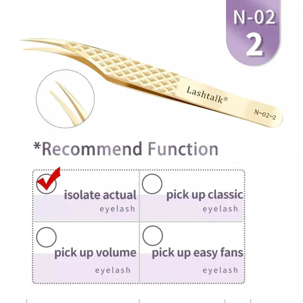 Ultimate Precision Lash Extension Tweezers Rose Gold