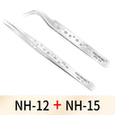 Ultimate Precision Stainless Steel Eyelash Tweezers Set
