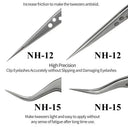 Precision Eyelash Tweezers for Lash Pros
