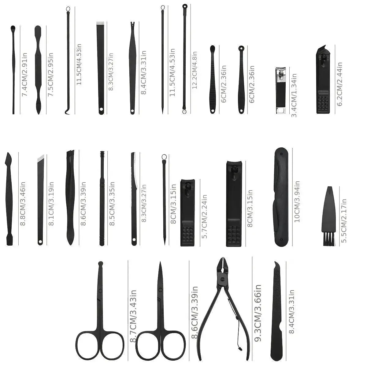 Professional Stainless Steel Manicure Pedicure Kit Set