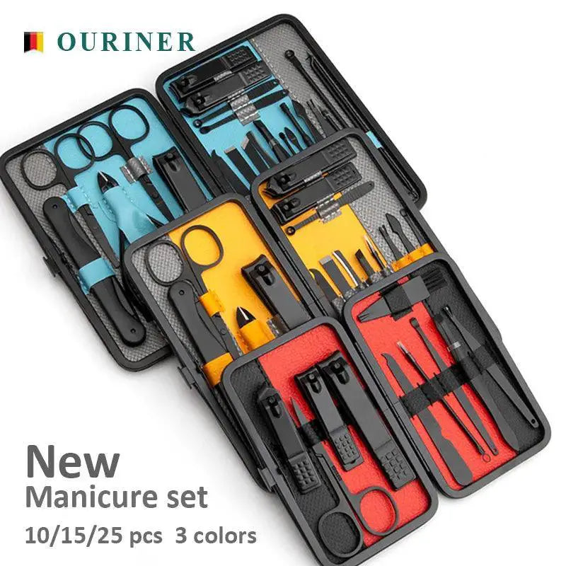 Professional Stainless Steel Manicure Pedicure Kit Set
