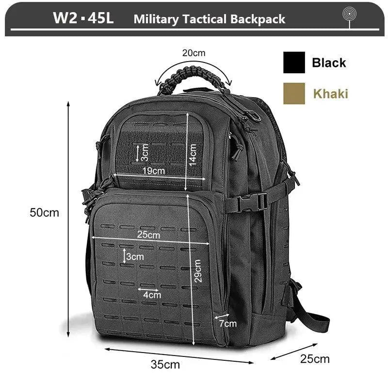 Ultimate Tactical Molle Backpack 45L for Hiking and Camping