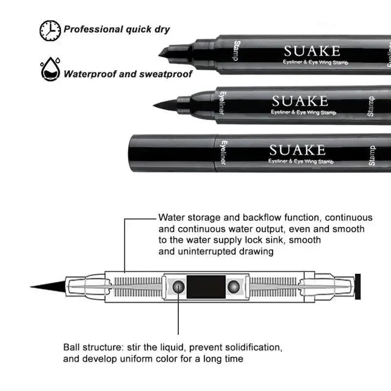 Ultimate Winged Stamp Liquid Eyeliner Pen Precision Black
