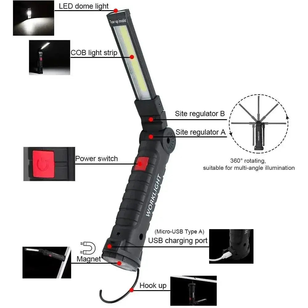 Ultra Bright Folding Work Light for Camping and Emergencies