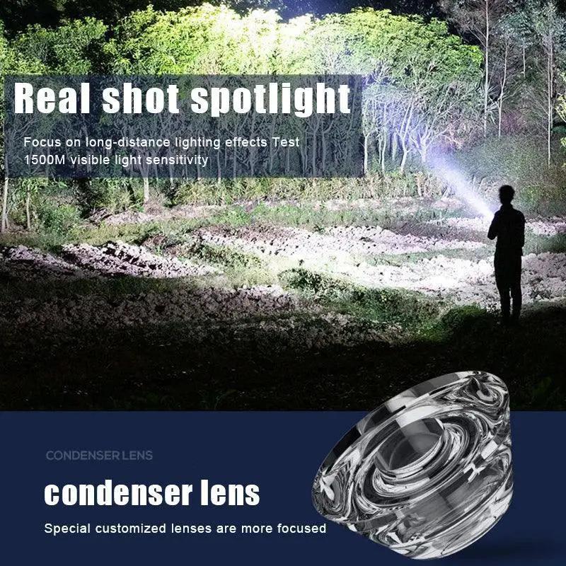 Ultra Bright USB Rechargeable 2 In 1 LED Flashlight