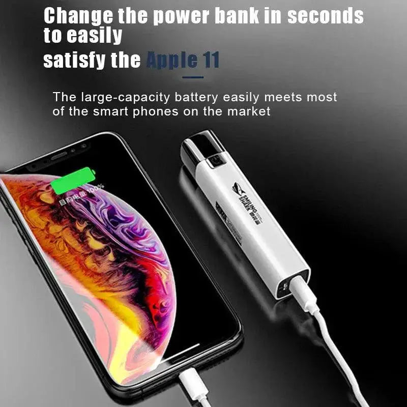 Ultra Bright USB Rechargeable 2 In 1 LED Flashlight