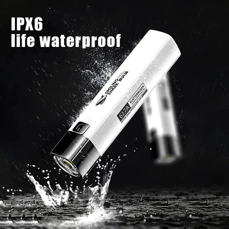 Ultra Bright USB Rechargeable 2 In 1 LED Flashlight