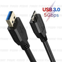 Ultra-Fast Micro B USB 3.0 Cable for External HDD Use