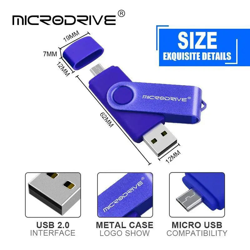 Ultra Fast OTG USB Flash Drive for Android to PC Transfer