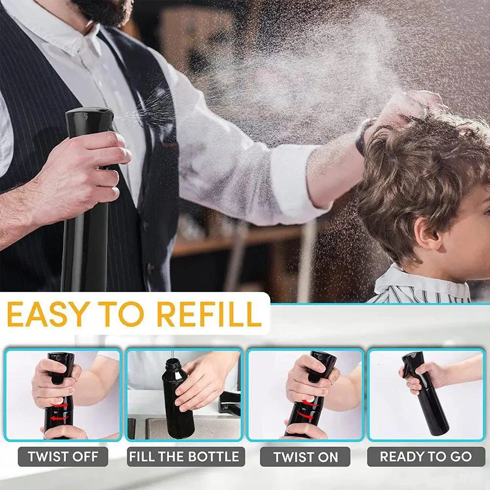 Ultra Fine Mist Hair Spray Bottle Set For Home And Salon Use