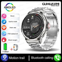 Ultra HD AMOLED Smartwatch with GPS Tracking for Men