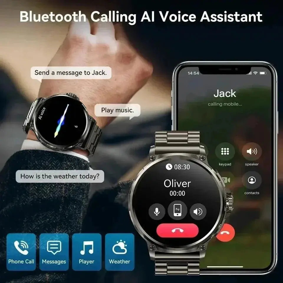 Ultra HD AMOLED Smartwatch With GPS Tracking For Men