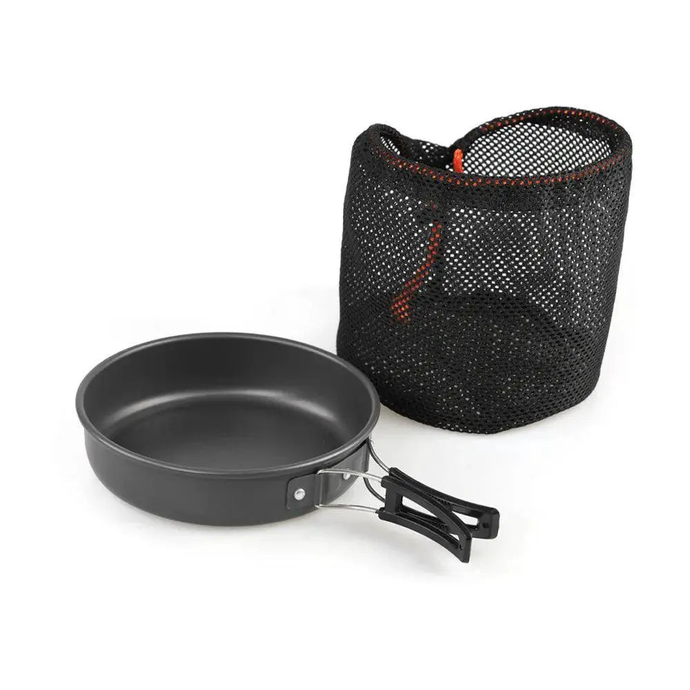 Ultra Light Aluminum Camping Cookware Set Frying Pan Outdoor