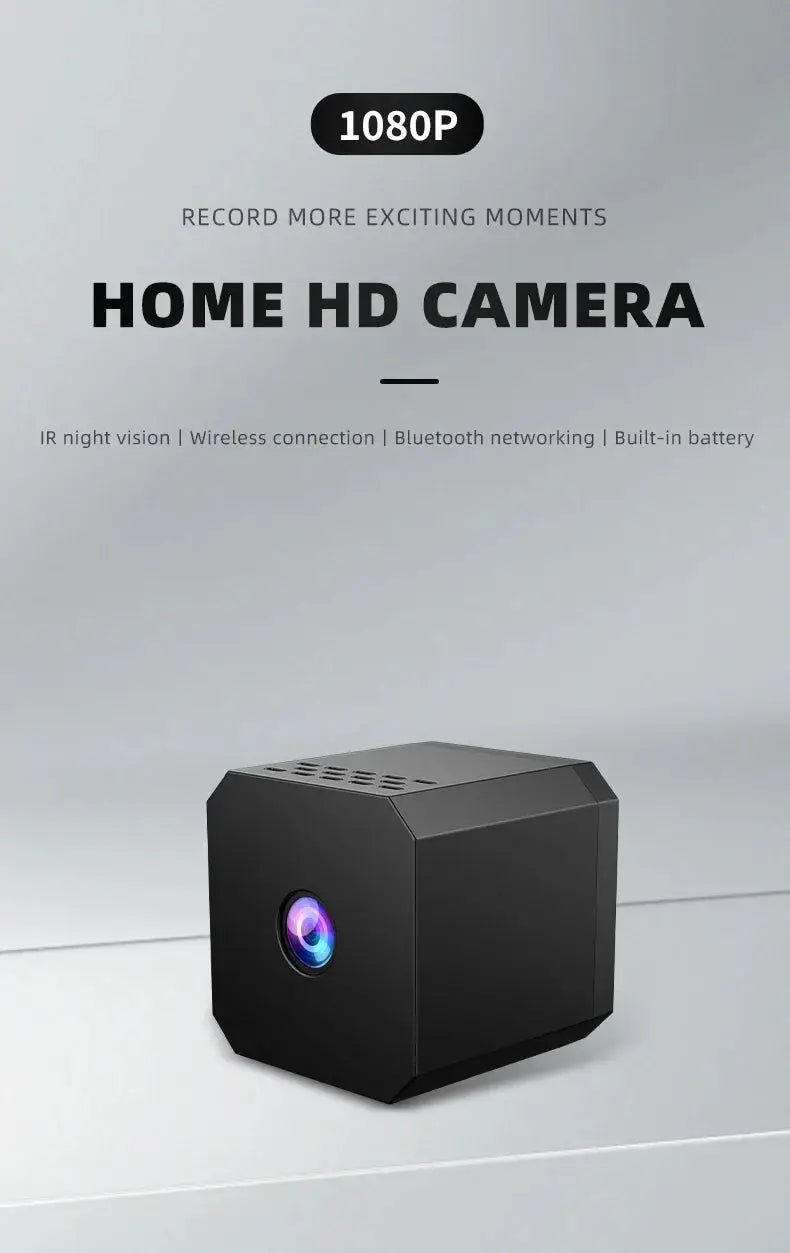 Ultra Mini WiFi Camera 1080P Night Vision Motion Detection Remote Viewing
