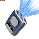 Ultra Slim 6000mAh Waist Fan Clip On Neck Fan LED All Day Cool 5 Speeds