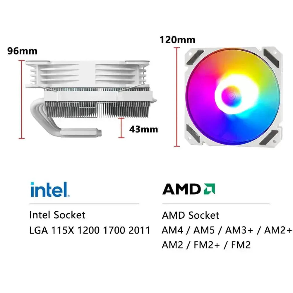 Ultra Slim CPU Cooler With Enhanced Cooling For Gamers