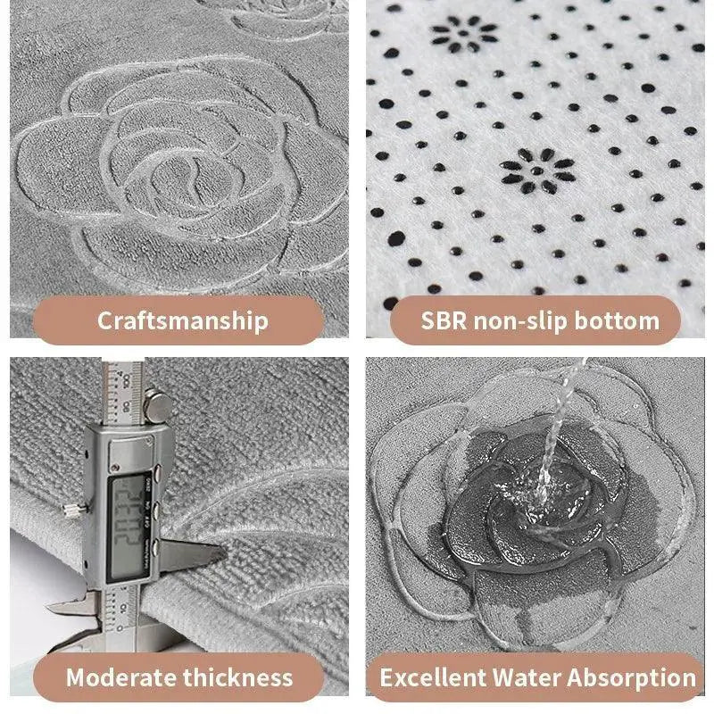 Ultra Soft Anti Skid Memory Foam Bath Mat for Comfort