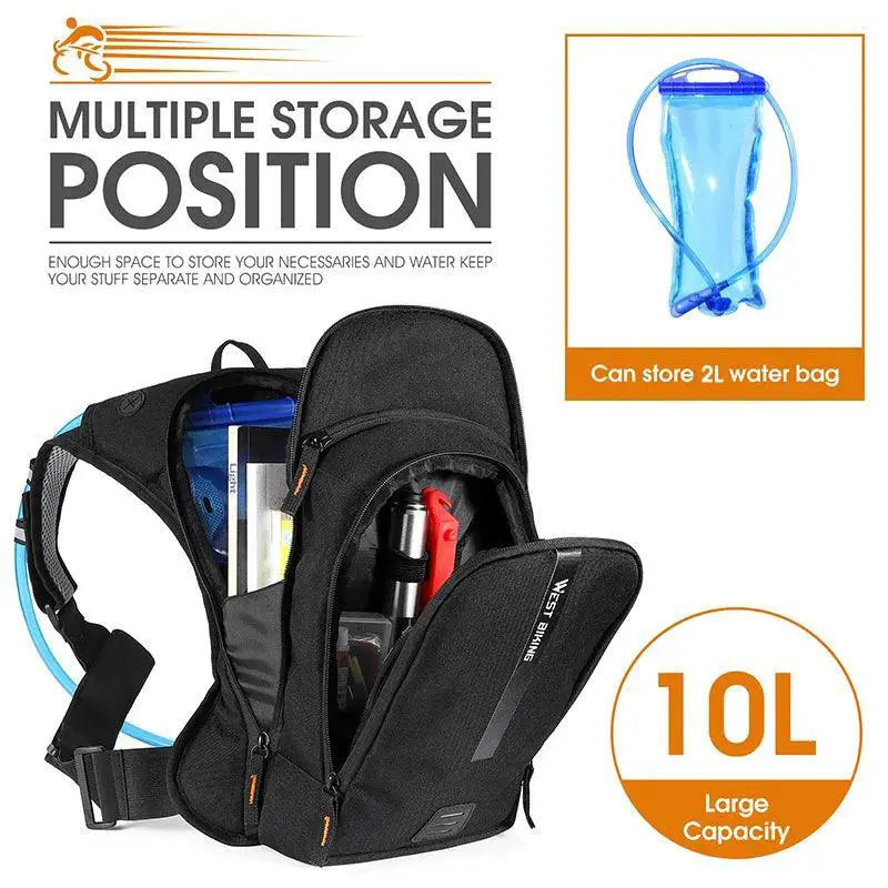 Ultralight 10L Hydration Backpack for Cycling and Hiking