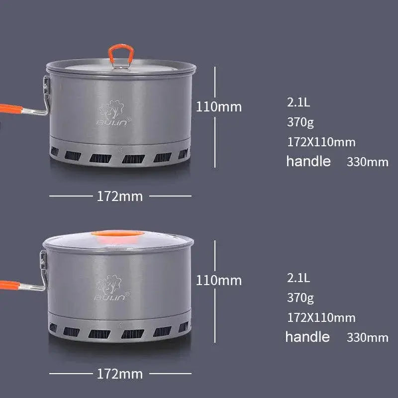 Ultralight 2L Aluminum Camping Pot for Hiking and Picnics - OurLum.com