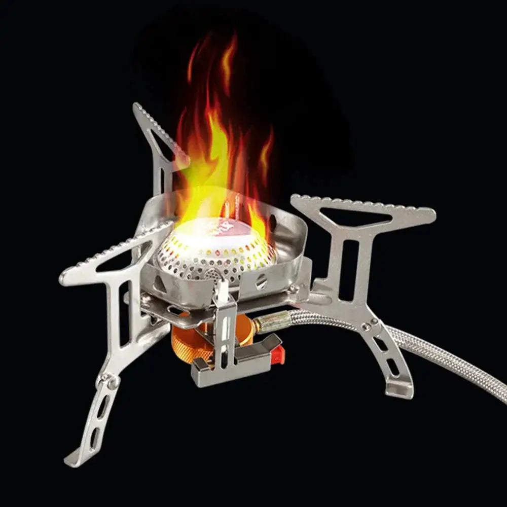 Ultralight 3500W Camping Gas Stove Burner With Windshield