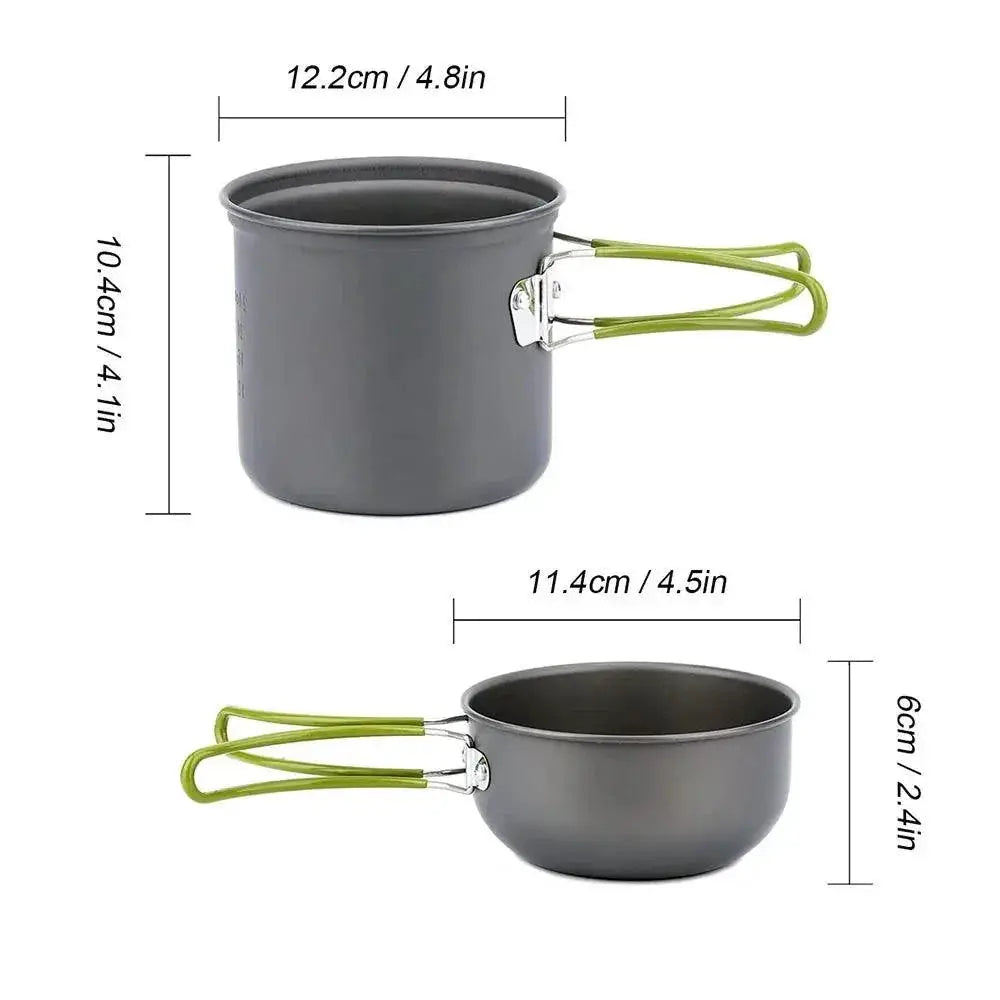 Ultralight Camping Pot Set Outdoor Cooking Kit for Trekking