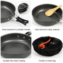 Ultralight Nonstick Camping Skillet With Foldable Handle