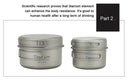 Ultralight Titanium Camping Cookware Set with Folding Handle