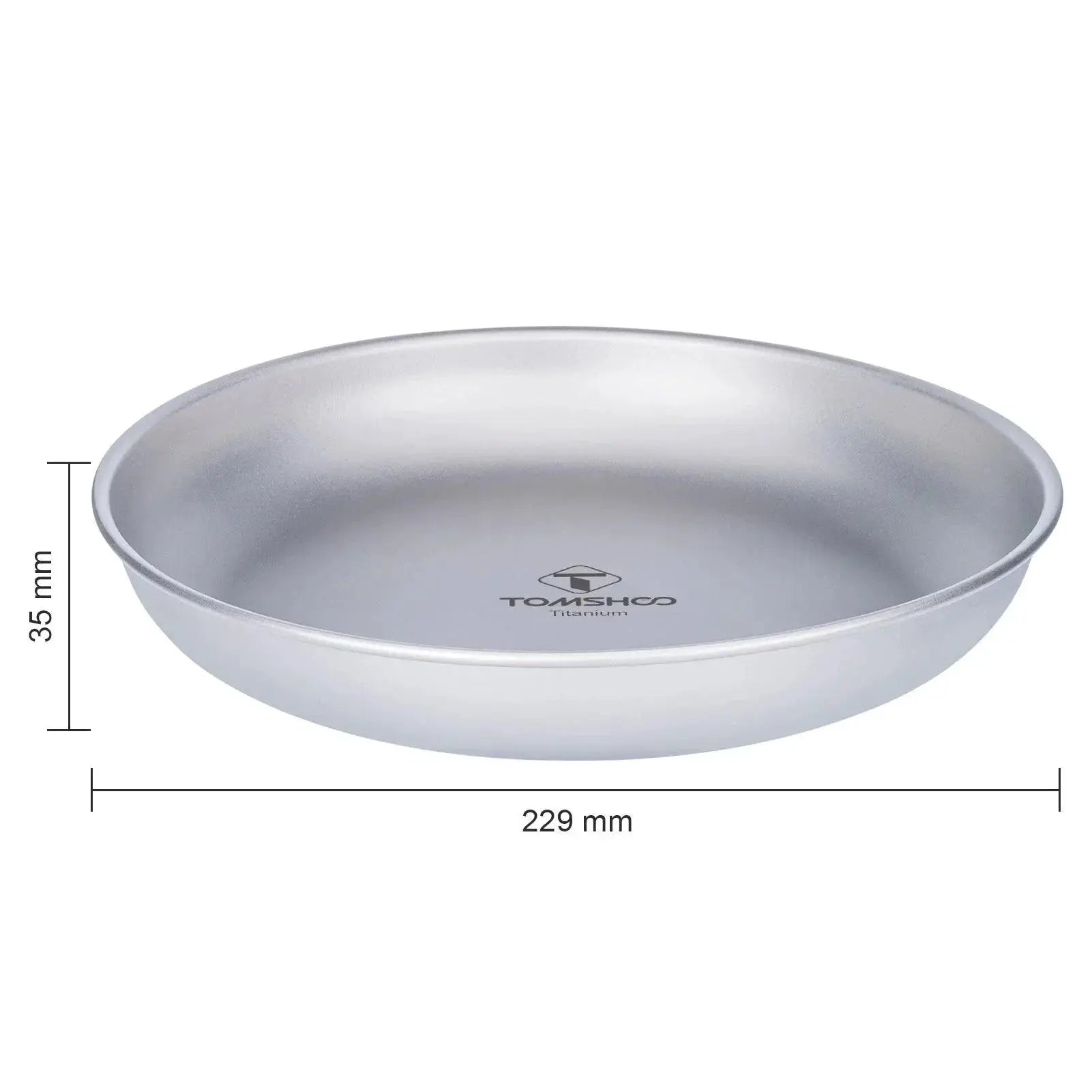 Ultralight Titanium Camping Plate For Hiking And Outdoor Use