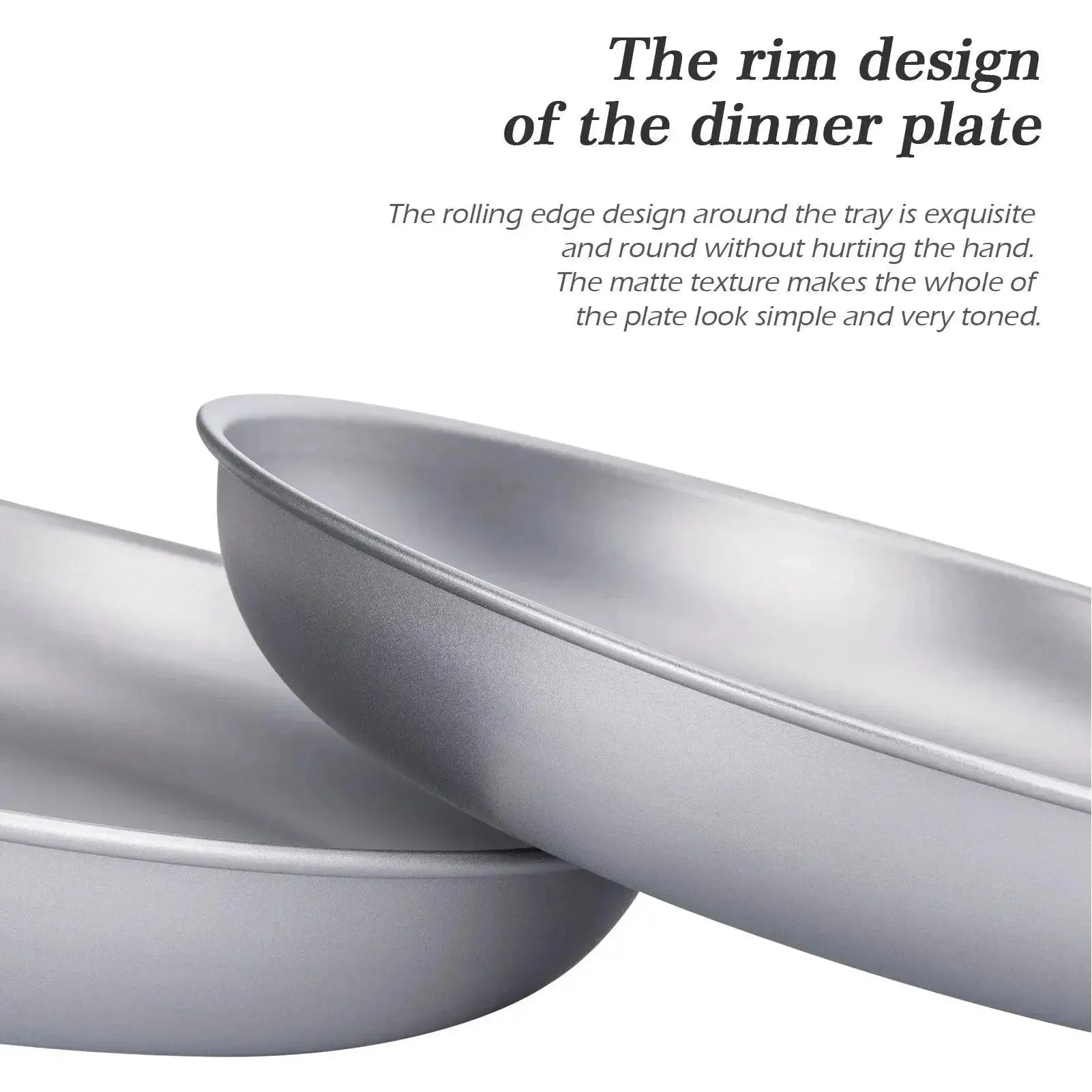 Ultralight Titanium Camping Plate For Hiking And Outdoor Use