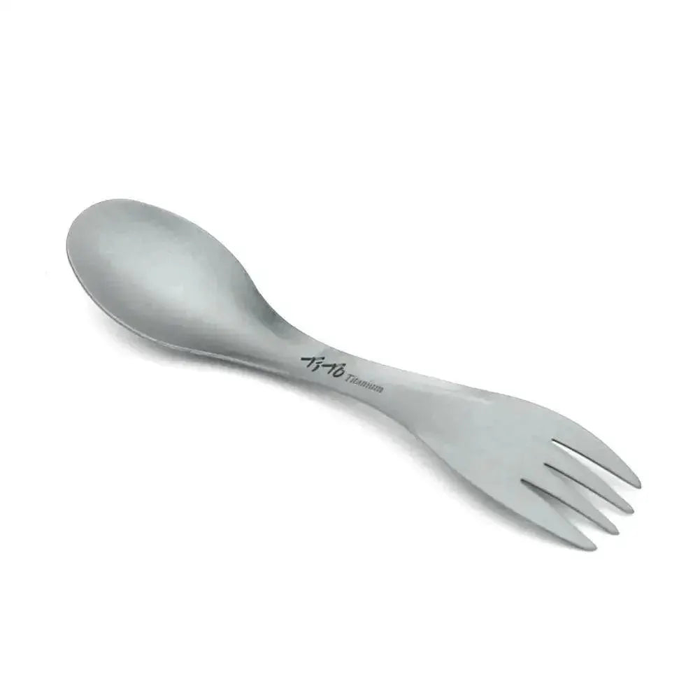 Ultralight Titanium Spork Two In One Spoon And Fork