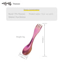 Titanium Spork Ultralight for Camping Hiking Travel Gear