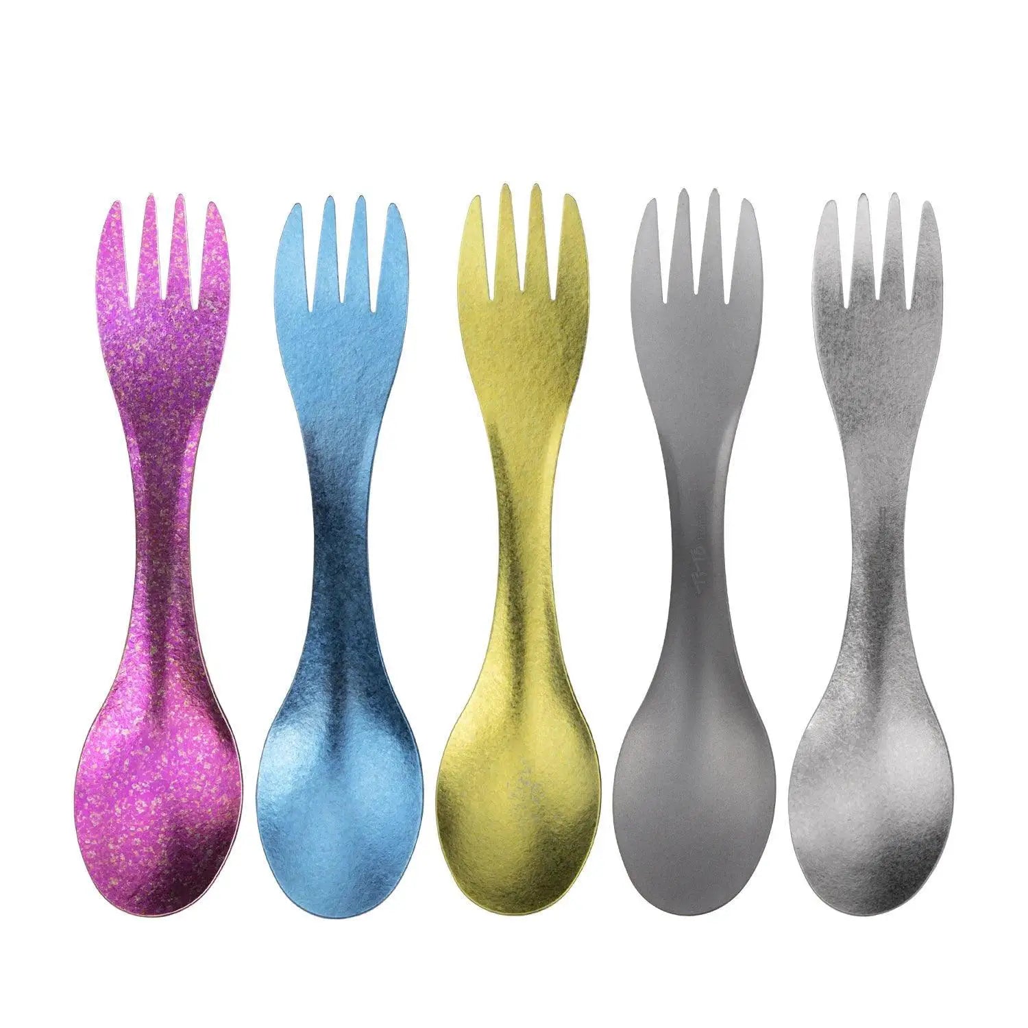 Ultralight Titanium Spork for Camping and Hiking Gear