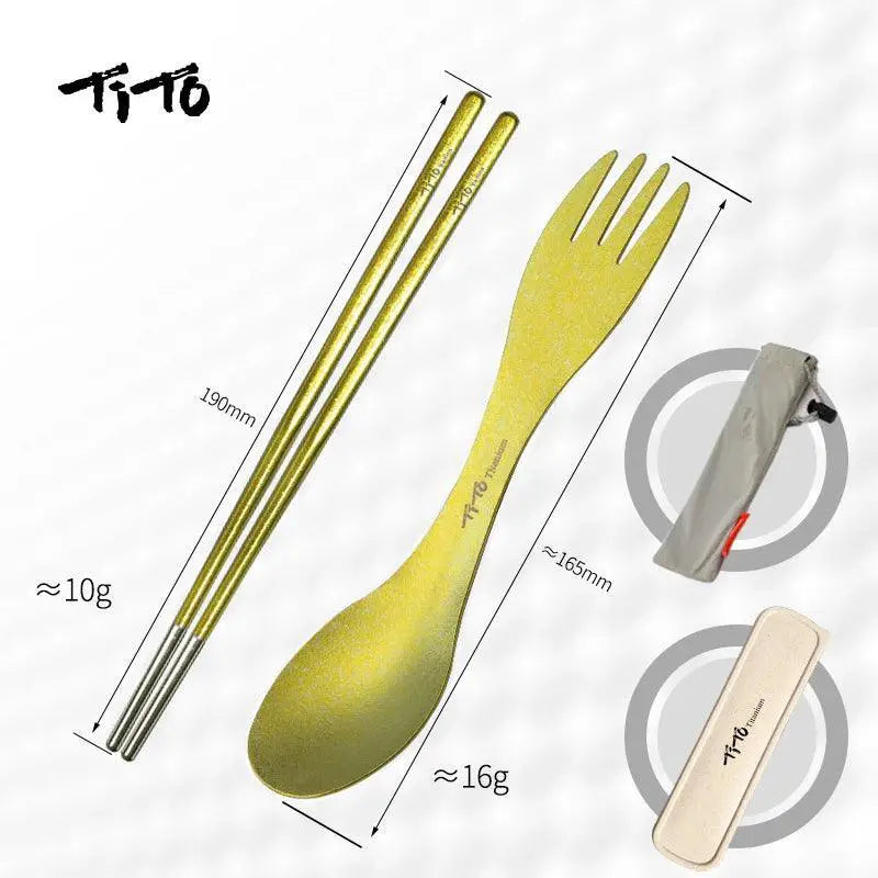 Durable Ultralight Spork for Campers — sandblasting