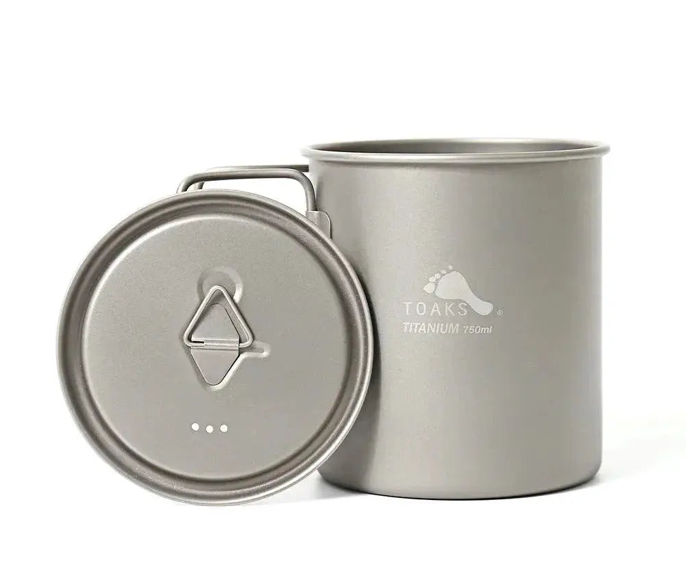TOAKS Titanium Camping Pot 750ml With Lid Ultralight