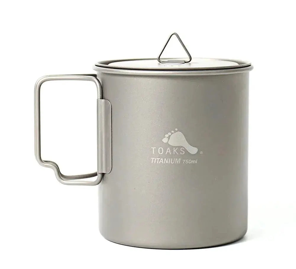 TOAKS Titanium Camping Pot 750ml With Lid Ultralight