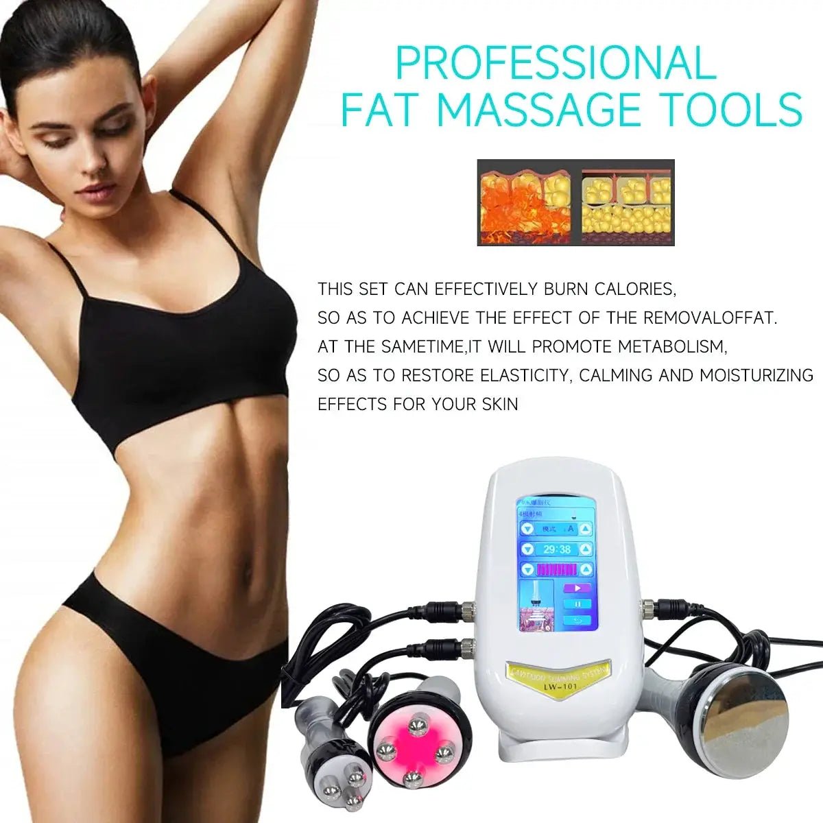 Ultrasonic RF Beauty Device for Home Use