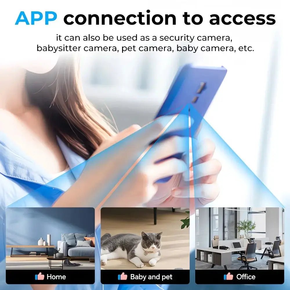 UN6 Ultra Mini 0.9 Inch Camera With Night Vision And Motion Detection For Home