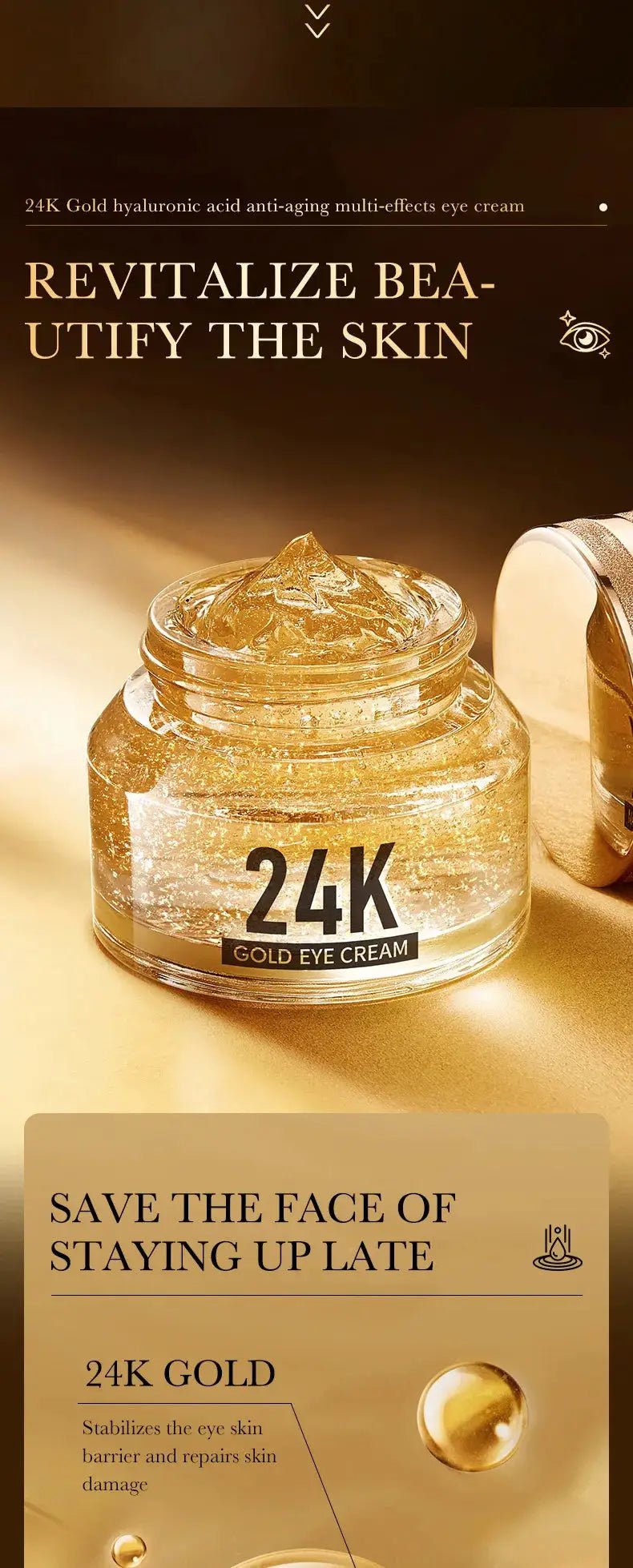 Under-Eye Brightening 24K Gold Eye Cream