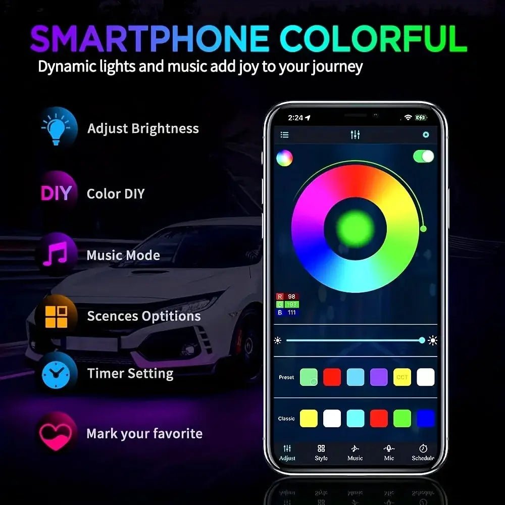 Underbody RGB Light for Night Visibility