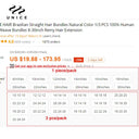 UNICE Indian Straight Remy Hair Extensions Premium Quality