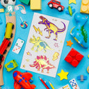 Unicorn Kids Tattoo Sticker: Delightful Colorful Fun Design