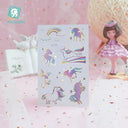 Unicorn Kids Tattoo Sticker: Delightful Colorful Fun Design