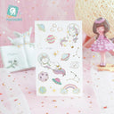 Unicorn Kids Tattoo Sticker: Delightful Colorful Fun Design