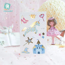 Unicorn Kids Tattoo Sticker: Delightful Colorful Fun Design