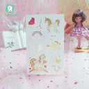 Unicorn Kids Tattoo Sticker: Delightful Colorful Fun Design
