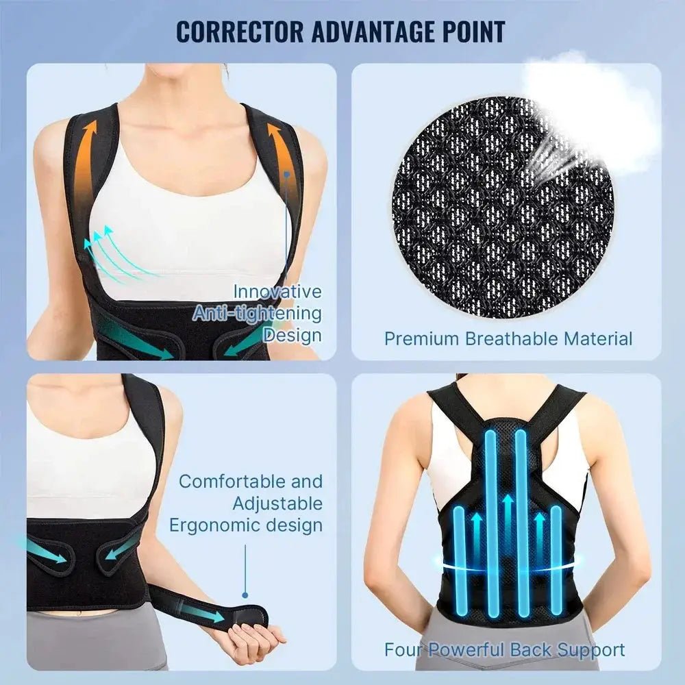 Unisex Back Brace for Posture Support