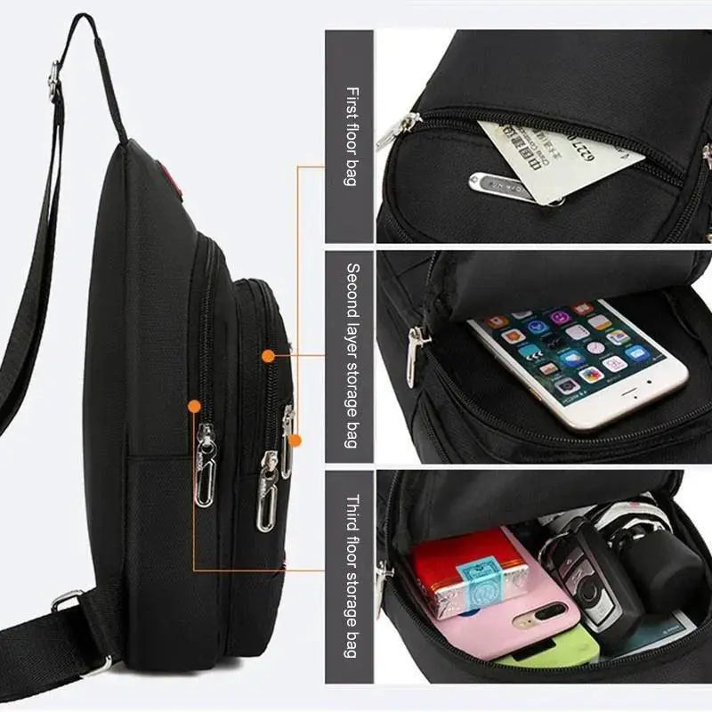 Unisex Canvas Leisure Sports Small Backpack Oxford Cloth Bag