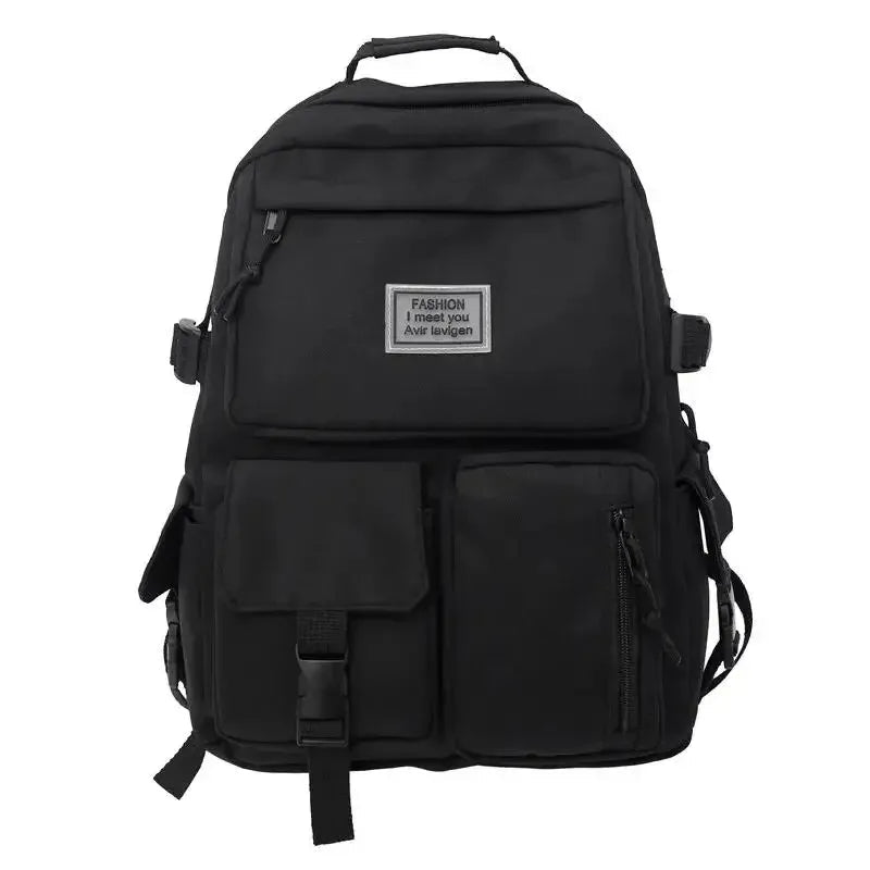 Unisex Large Capacity Nylon Backpack For School And Daily Commute Under 20L Lite