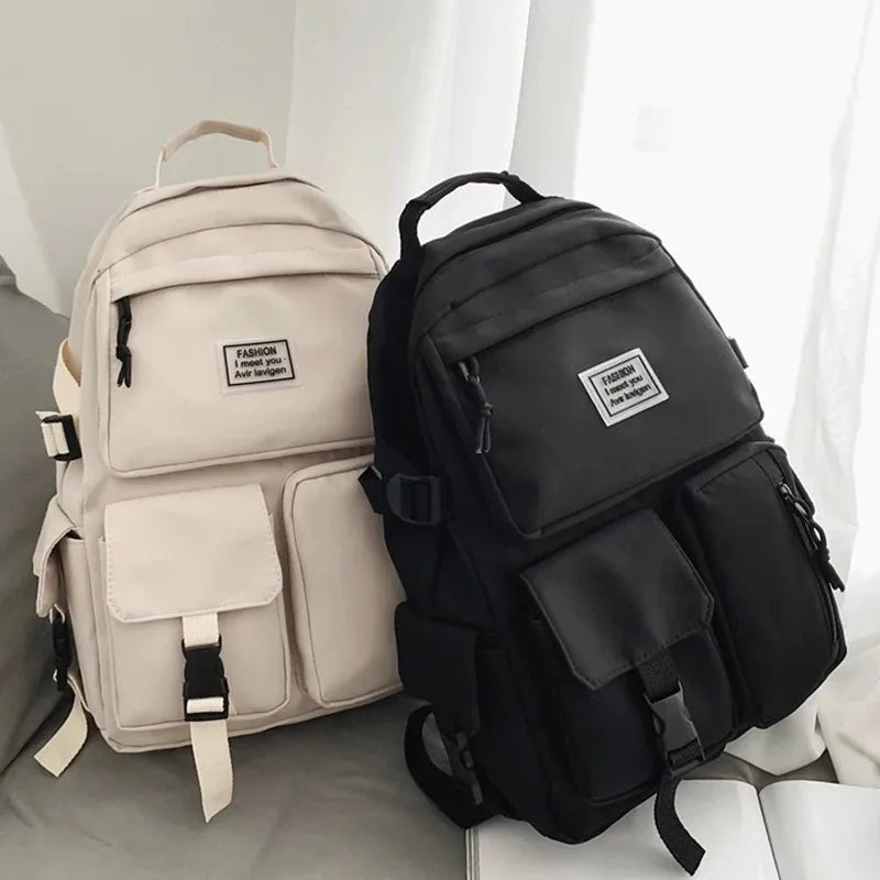 Unisex Large Capacity Nylon Backpack For School And Daily Commute Under 20L Lite