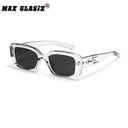 Unisex Retro Pentagram Narrow Frame Square Sunglasses Fashion